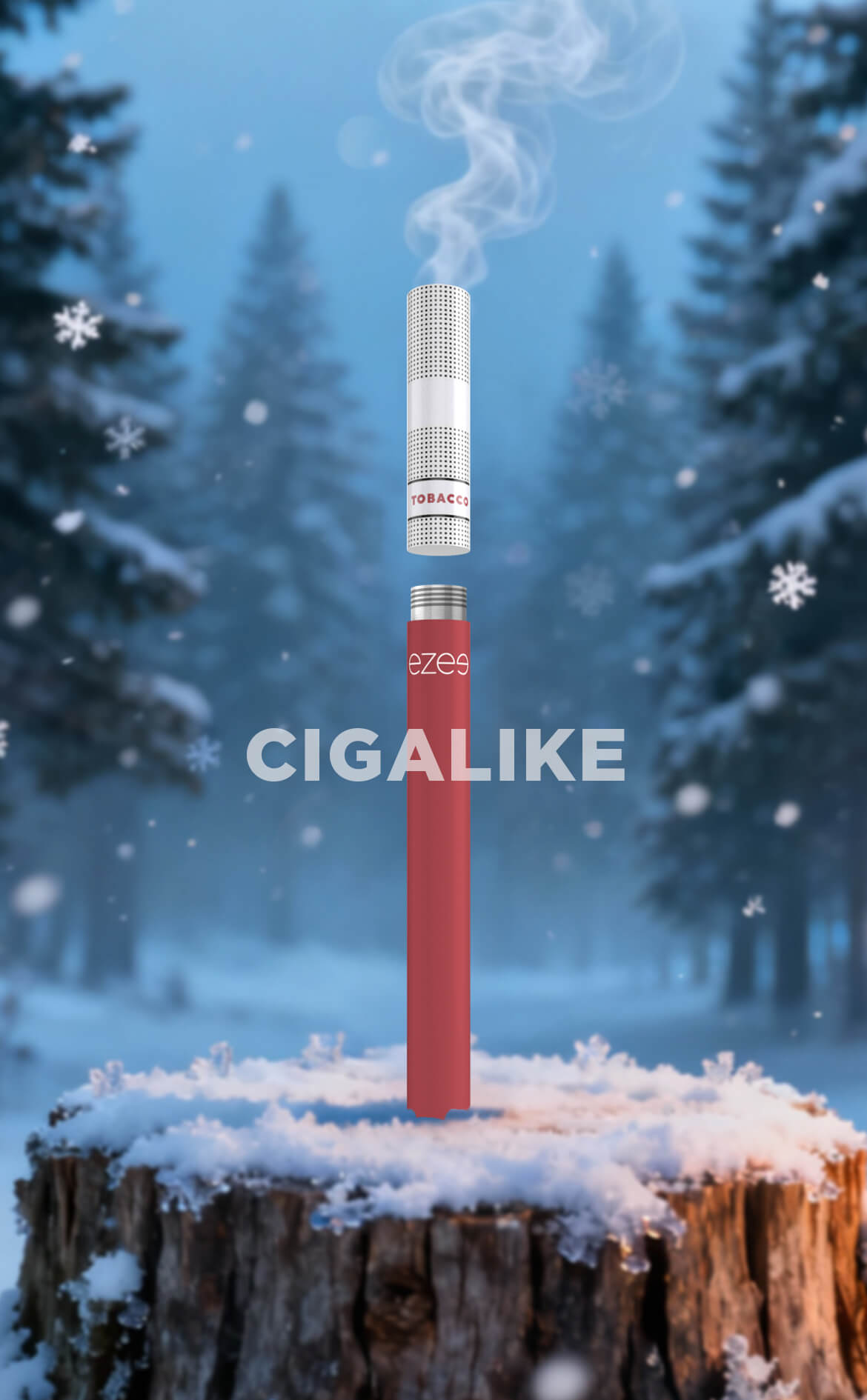 ezee 電子タバコ スターターセット キット ベイプ シガライク 使い捨てカートリッジ フィルター ニコチンなし