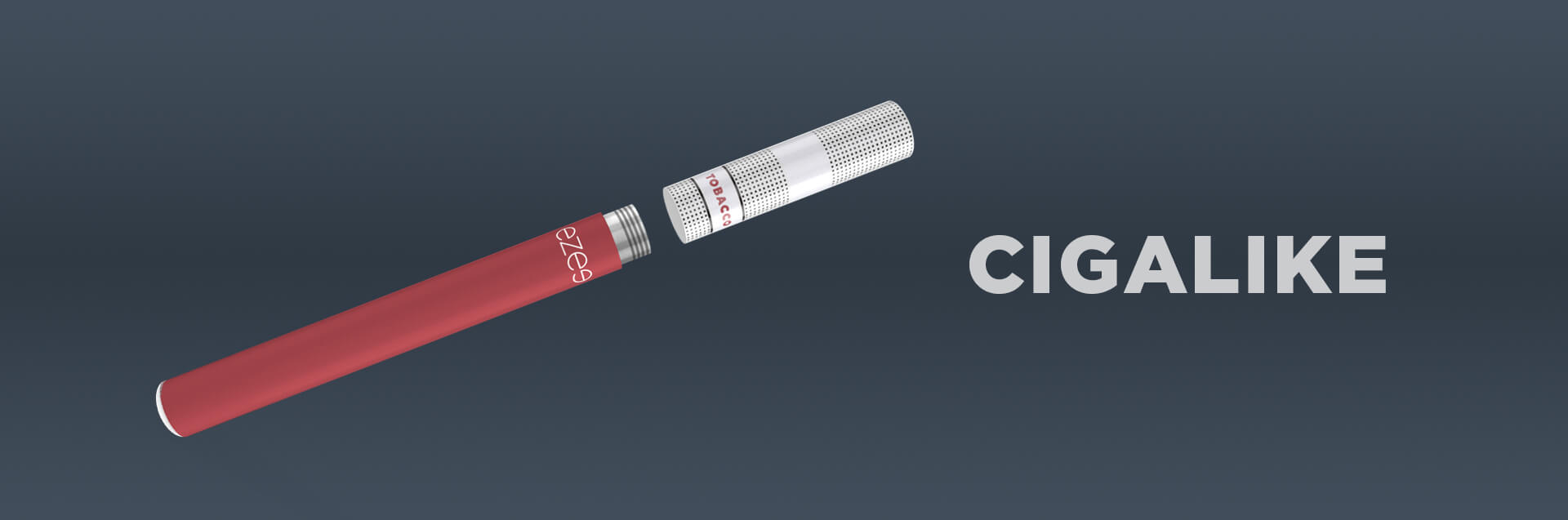 ezee 電子タバコ スターターセット キット ベイプ シガライク 使い捨てカートリッジ フィルター ニコチンなし