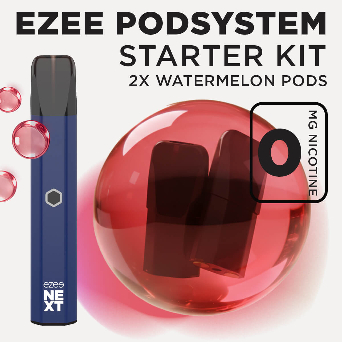 Ezee Next ポッド スターターキット ブルー – ウォーターメロンアイス 0mg
