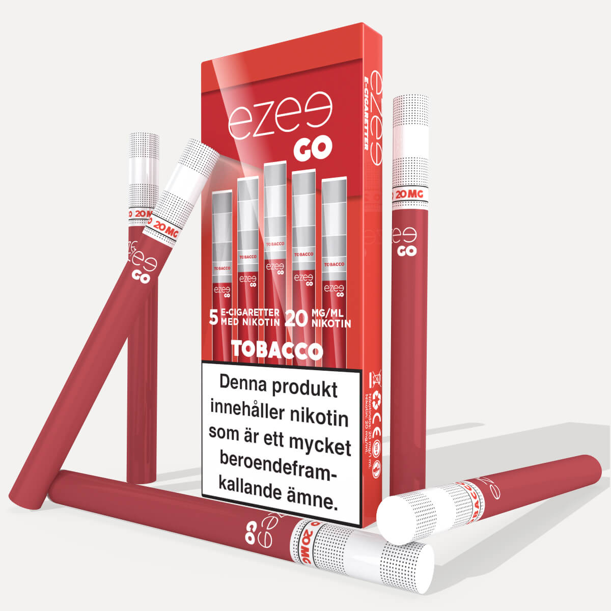 Ezee Go 使い捨て電子タバコ タバコ味 ニコチン20mg/ml 5個